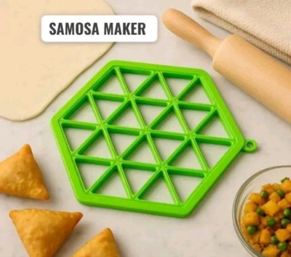 19-Cavity Hexagon Samosa Maker – Non-Stick Quick Press Mould for Snacks & Dumplings
