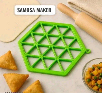 19-Cavity Hexagon Samosa Maker – Non-Stick Quick Press Mould for Snacks & Dumplings