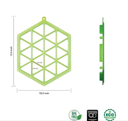 19-Cavity Hexagon Samosa Maker – Non-Stick Quick Press Mould for Snacks & Dumplings
